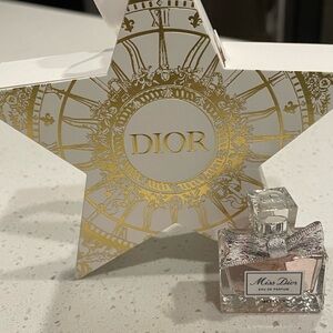 Miss Dior eau de perfume is boxed in a star package.